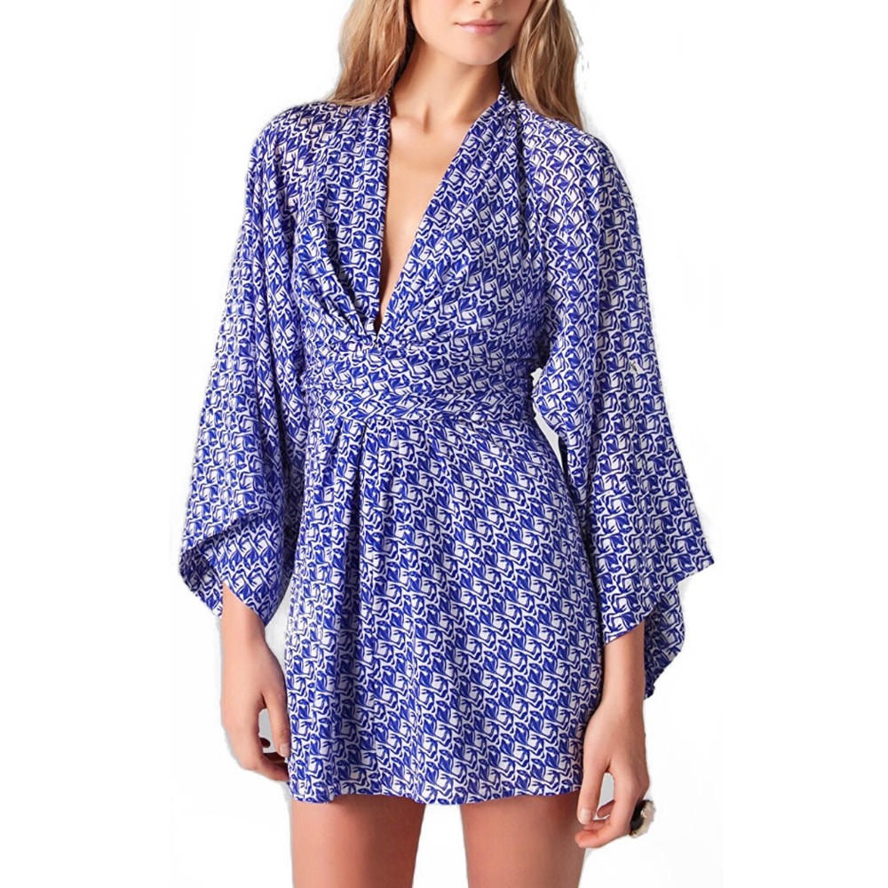 Issa London Silk Kimono Dress